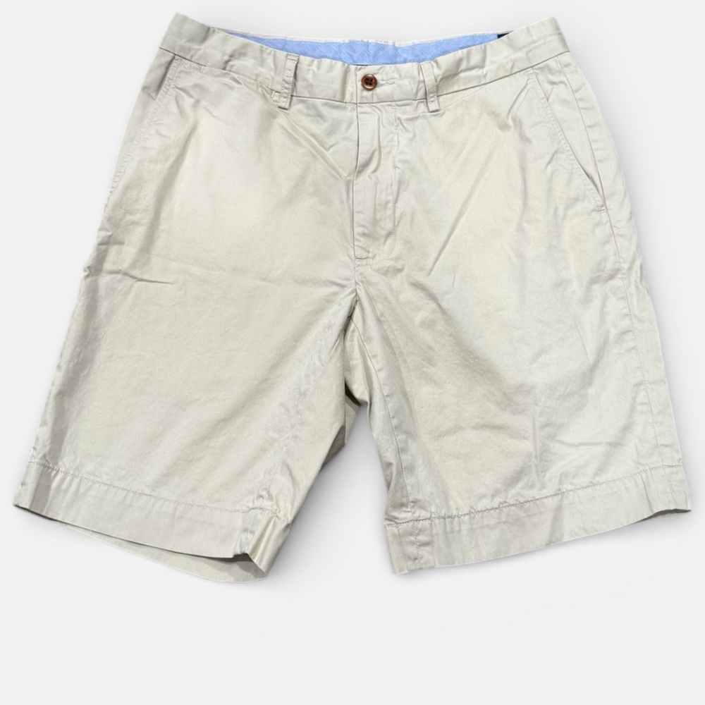 POLO Ralph Lauren Classic Fit 100% Cotton Size 32,  9 inch inseam Chino Shorts - Picture 2 of 5